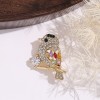 Magpie bird brooch, high-end Japanese style, cute, anti-glare, high-end feel, personalized suit, colorful brooch, and brooch accessories Magpie bird brooch, high-end Japanese style, cute, anti-glare, high-end feel, personalized suit, colorful brooch, and brooch accessories