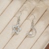 Moon, star, sun, moon earrings and earrings exude a light luxury and high-end feel. Star and moon earrings and earrings are niche and fashionable