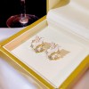 S925 Silver needle circle butterfly stud earrings, women's design sense, white pearl high-end feel, tea-themed gentle earrings and earrings S925 Silver needle circle butterfly stud earrings, women's design sense, white pearl high-end feel, tea-themed gentle earrings and earrings