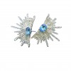 Carefully selected personalized wing-shaped earrings full of diamonds, exaggerated and shiny star-shaped earrings, and elegant socialite and internet-famous fan-shaped earrings Carefully selected personalized wing-shaped earrings full of diamonds, exaggerated and shiny star-shaped earrings, and elegant socialite and internet-famous fan-shaped earrings