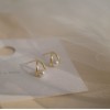 Pearl stud earrings for ear piercing, small and exquisite earrings for sleeping,  new style, exquisitely diamond-encrusted