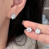 High-end, super sparkling Zircon snowflake earrings for women, simple and light luxury, new best-selling fashion ear accessories, light luxury High-end, super sparkling Zircon snowflake earrings for women, simple and light luxury, new best-selling fashion ear accessories, light luxury