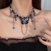 So atmospheric! y2k Hot Girls' must-have necklace, Instagram niche design, light luxury, personality, versatile, sweet and cool style collarbone chain So atmospheric! y2k Hot Girls' must-have necklace, Instagram niche design, light luxury, personality, versatile, sweet and cool style collarbone chain