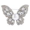 Butterfly retro brooch, alloy accessory brooch wholesale, pearl brooch, exclusive for Europe and America, high-end and niche style pins Butterfly retro brooch, alloy accessory brooch wholesale, pearl brooch, exclusive for Europe and America, high-end and niche style pins