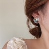 Live-streaming bestseller new product: Colorful glass round transparent earrings, fashionable and resort-style simple earrings, available for export Live-streaming bestseller new product: Colorful glass round transparent earrings, fashionable and resort-style simple earrings, available for export