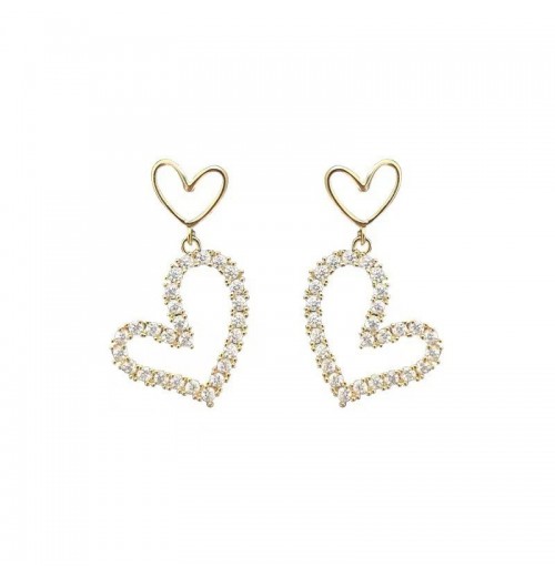 Two new products have been released: fashionable hollowed-out heart-shaped earrings and minimalist, versatile earrings that are asymmetrical and personalized Two new products have been released: fashionable hollowed-out heart-shaped earrings and minimalist, versatile earrings that are asymmetrical and personalized