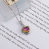 20 Best-selling heart-shaped seven-color gold necklace for women, imitation tourmaline seven-color rainbow heart collarbone neck chain. Summer and autumn 20 Best-selling heart-shaped seven-color gold necklace for women, imitation tourmaline seven-color rainbow heart collarbone neck chain. Summer and autumn