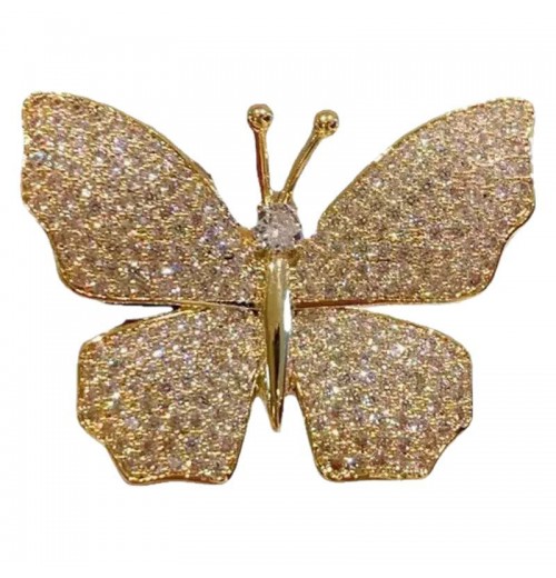super beautiful French retro full of diamonds, exquisite and elegant butterfly brooch and brooch, versatile and elegant coat and overcoat pin super beautiful French retro full of diamonds, exquisite and elegant butterfly brooch and brooch, versatile and elegant coat and overcoat pin