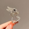 Cute Japanese-style diamond-encrusted rabbit brooch, New Year's zodiac rabbit pin, unissed-style light luxury and elegant brooch Cute Japanese-style diamond-encrusted rabbit brooch, New Year's zodiac rabbit pin, unissed-style light luxury and elegant brooch