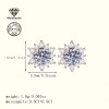High-end, super sparkling Zircon snowflake earrings for women, simple and light luxury, new best-selling fashion ear accessories, light luxury High-end, super sparkling Zircon snowflake earrings for women, simple and light luxury, new best-selling fashion ear accessories, light luxury