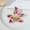 Retro high-end women's exquisite brooch, niche design sense, pin, suit coat decoration, French iris brooch Retro high-end women's exquisite brooch, niche design sense, pin, suit coat decoration, French iris brooch