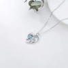 Cross-border Korean-style fashionable women's heart-shaped dolphin diamond-encrusted necklace, Korean-style cute heart-shaped collarbone chain and necklace jewelry Cross-border Korean-style fashionable women's heart-shaped dolphin diamond-encrusted necklace, Korean-style cute heart-shaped collarbone chain and necklace jewelry