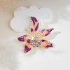 Retro high-end women's exquisite brooch, niche design sense, pin, suit coat decoration, French iris brooch Retro high-end women's exquisite brooch, niche design sense, pin, suit coat decoration, French iris brooch