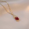 Red PI Xiu necklace, female bestseller, fox collarbone chain, versatile, Douyin, Kuaishou, Internet celebrity, anti-fading pendant accessory Red PI Xiu necklace, female bestseller, fox collarbone chain, versatile, Douyin, Kuaishou, Internet celebrity, anti-fading pendant accessory