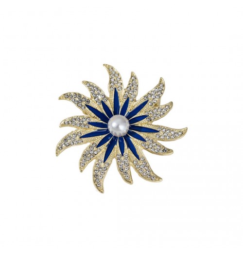 Pearl Sunflower High-end brooch for women, exquisite design, coat, brooch pin, niche and elegant accessory Pearl Sunflower High-end brooch for women, exquisite design, coat, brooch pin, niche and elegant accessory