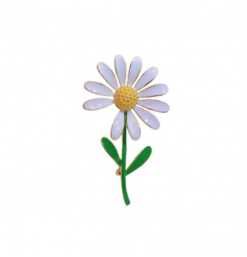 Spring and summer new products: enamel-craft Daisy and sunflower brooch for women, high-end, trendy and fashionable outerwear, clothes, pins and accessories Spring and summer new products: enamel-craft Daisy and sunflower brooch for women, high-end, trendy and fashionable outerwear, clothes, pins and accessories