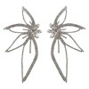 Cross-border new style European and American trend, individual and fashionable, exaggerated full diamond leaf-shaped flower stud earrings, women's unique and elegant temperament Cross-border new style European and American trend, individual and fashionable, exaggerated full diamond leaf-shaped flower stud earrings, women's unique and elegant temperament