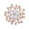 Korean-style large snowflake pearl brooch for women, versatile diamond-encrusted brooch, creative anti-leakage pin for suits and accessories Korean-style large snowflake pearl brooch for women, versatile diamond-encrusted brooch, creative anti-leakage pin for suits and accessories