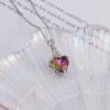 20 Best-selling heart-shaped seven-color gold necklace for women, imitation tourmaline seven-color rainbow heart collarbone neck chain. Summer and autumn 20 Best-selling heart-shaped seven-color gold necklace for women, imitation tourmaline seven-color rainbow heart collarbone neck chain. Summer and autumn