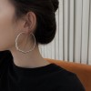 The new trendy and fashionable exaggerated irregular large ring earrings are a simple and individual slimming accessory for women The new trendy and fashionable exaggerated irregular large ring earrings are a simple and individual slimming accessory for women