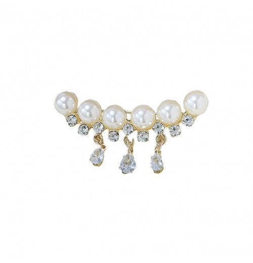 Fashionable and high-end style pearl tassel pendant brooch for women, exquisite coat for suit, fixed brooch to prevent light leakage, manufacturer Fashionable and high-end style pearl tassel pendant brooch for women, exquisite coat for suit, fixed brooch to prevent light leakage, manufacturer