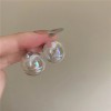 Live-streaming bestseller new product: Colorful glass round transparent earrings, fashionable and resort-style simple earrings, available for export Live-streaming bestseller new product: Colorful glass round transparent earrings, fashionable and resort-style simple earrings, available for export