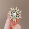 High-end pearl sunflower brooch for women, exquisite design, coat, brooch pin, niche fixed clothes and accessories High-end pearl sunflower brooch for women, exquisite design, coat, brooch pin, niche fixed clothes and accessories