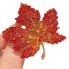 Brooches for women with a high-end feel, niche wholesale, high-end pins, elegant temperament, fixed suit accessories, autumn leaf style