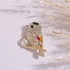Magpie bird brooch, high-end Japanese style, cute, anti-glare, high-end feel, personalized suit, colorful brooch, and brooch accessories Magpie bird brooch, high-end Japanese style, cute, anti-glare, high-end feel, personalized suit, colorful brooch, and brooch accessories