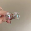 Live-streaming bestseller new product: Colorful glass round transparent earrings, fashionable and resort-style simple earrings, available for export Live-streaming bestseller new product: Colorful glass round transparent earrings, fashionable and resort-style simple earrings, available for export