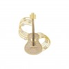 Design sense, individuality, niche musical note guitar brooch, high-end and elegant clothing pin,  new suit accessory