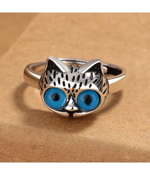 Cross-border best-selling eco-friendly high-end retro cat ring for both men and women, with a unique and elegant style that is fashionable and cool, a perfect gift for your best friend