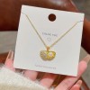 A new titanium steel women's necklace that doesn't fade in Korean style, with a unique and fashionable look, was live-streamed by a popular Internet celebrity on Douyin A new titanium steel women's necklace that doesn't fade in Korean style, with a unique and fashionable look, was live-streamed by a popular Internet celebrity on Douyin