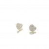 TEMU is selling a pair of fashionable and elegant heart-shaped tassel earrings with a unique asymmetrical full diamond heart and two pairs of stud earrings TEMU is selling a pair of fashionable and elegant heart-shaped tassel earrings with a unique asymmetrical full diamond heart and two pairs of stud earrings