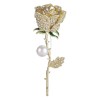 New best-selling alloy fashion full-diamond pearl rose brooch, high-end niche brooch pin, versatile for suits New best-selling alloy fashion full-diamond pearl rose brooch, high-end niche brooch pin, versatile for suits