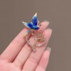 The new Chinese-style "Swallow Returns" brooch, with an ins design sense, is a luxurious dress. The brooch with water diamonds and anti-leakage pins are trendy The new Chinese-style "Swallow Returns" brooch, with an ins design sense, is a luxurious dress. The brooch with water diamonds and anti-leakage pins are trendy