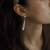French retro style, niche design, water-drop simple Korean style, fashionable and elegant, pearl face slimming and trendy earrings and earrings