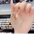 925 silver needle earrings, with a light luxury and fashionable charm, are exquisitely crafted and exaggerated. They are versatile, unique and grand