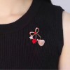 Light luxury zircon bow brooch, a versatile and high-end brooch for women, a fixed accessory for suits, and a high-end pin cherry blossom Light luxury zircon bow brooch, a versatile and high-end brooch for women, a fixed accessory for suits, and a high-end pin cherry blossom