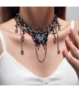 So atmospheric! y2k Hot Girls' must-have necklace, Instagram niche design, light luxury, personality, versatile, sweet and cool style collarbone chain