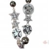 Sweet and cool hot girl star button necklace for women,  new hit, trendy and niche design, high-end y2k collarbone chain