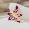 Retro high-end women's exquisite brooch, niche design sense, pin, suit coat decoration, French iris brooch Retro high-end women's exquisite brooch, niche design sense, pin, suit coat decoration, French iris brooch