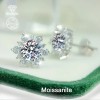 High-end, super sparkling Zircon snowflake earrings for women, simple and light luxury, new best-selling fashion ear accessories, light luxury High-end, super sparkling Zircon snowflake earrings for women, simple and light luxury, new best-selling fashion ear accessories, light luxury