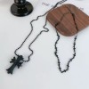 The cross-border best-selling streetwear brand CH克罗心 punk hip-hop limited edition multi-color cross versatile women's necklace The cross-border best-selling streetwear brand CH克罗心 punk hip-hop limited edition multi-color cross versatile women's necklace