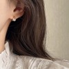 Pearl stud earrings for ear piercing, small and exquisite earrings for sleeping,  new style, exquisitely diamond-encrusted