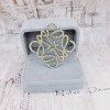 Gao Ban New Luojia geometric hollowed-out zircon brooch, personalized coat and suit pin, high-end women's luxury matching Gao Ban New Luojia geometric hollowed-out zircon brooch, personalized coat and suit pin, high-end women's luxury matching