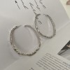 The new trendy and fashionable exaggerated irregular large ring earrings are a simple and individual slimming accessory for women The new trendy and fashionable exaggerated irregular large ring earrings are a simple and individual slimming accessory for women