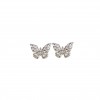 Sweet and light luxury zircon butterfly silver needle stud earrings are fashionable, exquisite and super sparkling, with a high-end and sophisticated vibe for Internet celebrities Sweet and light luxury zircon butterfly silver needle stud earrings are fashionable, exquisite and super sparkling, with a high-end and sophisticated vibe for Internet celebrities