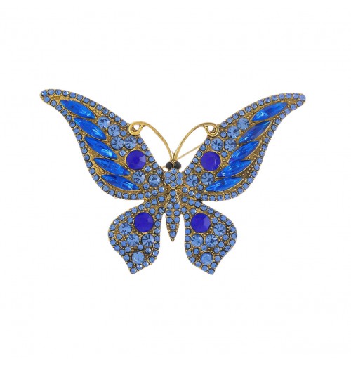 High-end butterfly diamond-encarched brooch from Europe and America, exuding a sense of elegance and sophistication. Retro crystal brooch, large animal and insect brooch High-end butterfly diamond-encarched brooch from Europe and America, exuding a sense of elegance and sophistication. Retro crystal brooch, large animal and insect brooch