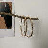 The new trendy and fashionable exaggerated irregular large ring earrings are a simple and individual slimming accessory for women The new trendy and fashionable exaggerated irregular large ring earrings are a simple and individual slimming accessory for women